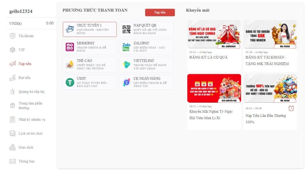 Lựa chọn phương thức nạp tiền MB66 phù hợp